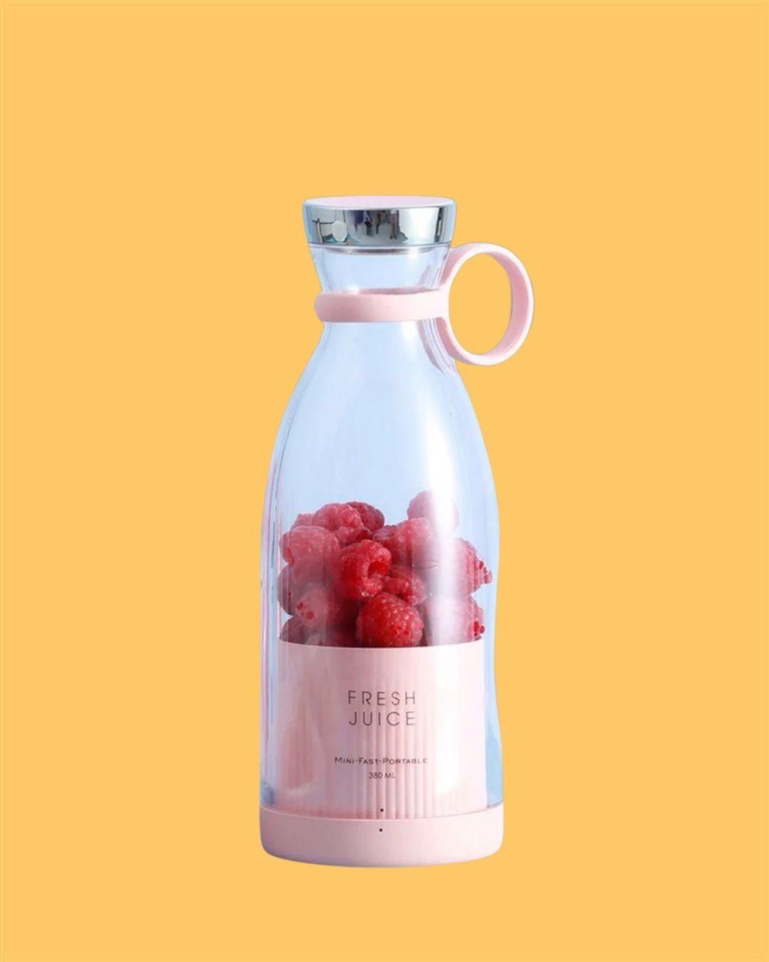 Portable Electric Mini Juice Maker | Blender Grinder Mixer USB Rechargeable Mini Juicer Blender for Smoothies, Juice and Shakes with 4 Powerful Blades