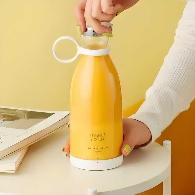 Portable Electric Mini Juice Maker | Blender Grinder Mixer USB Rechargeable Mini Juicer Blender for Smoothies, Juice and Shakes with 4 Powerful Blades 001