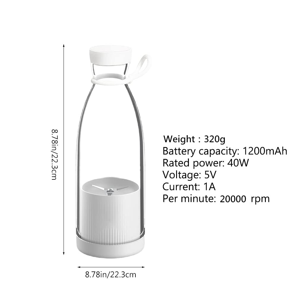 Portable Electric Mini Juice Maker | Blender Grinder Mixer USB Rechargeable Mini Juicer Blender for Smoothies, Juice and Shakes with 4 Powerful Blades 001
